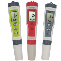 YH-9908 TDS/PH/EC/Temperature Meter 4 in 1 Digital Water Quality Monitor Tester for Pools, Drinking Water, Aquariums