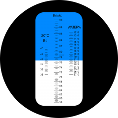 LED-RHB-90 ATC Honey 58-90%Brix 38-43Be 12-27%Water optical refractometer