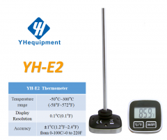 YH-E2 Digital lcd display stainless steel probe cooking food instant read wine thermometer