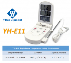 YH-E11 Digital LCD display folding BBQ cooking long probe meat temperature testing thermometer
