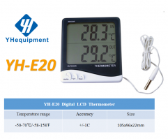 YH-E20 Big display digital LCD standing indoor room household thermometer