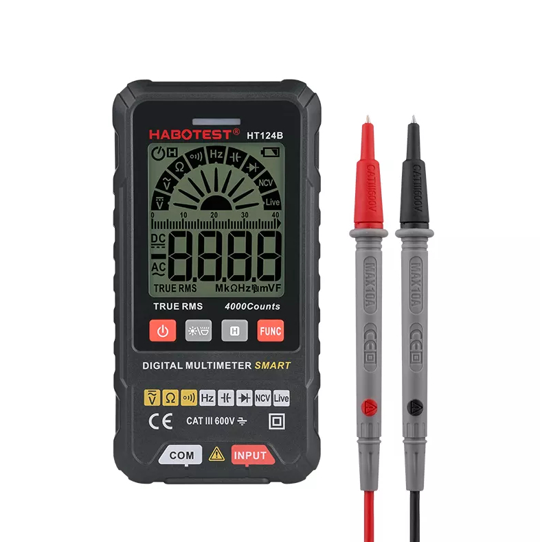 Smr Multimeter HT124B 600V 4000 Counts NCV True RMS Smart Digital multimeters,Multimeters