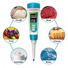 PH-012 Portable Digital pH Meter Food Tester for pH Level Testing of Cheese Sushi Meat Fruit Dough Range 0-14 Factory Sale
