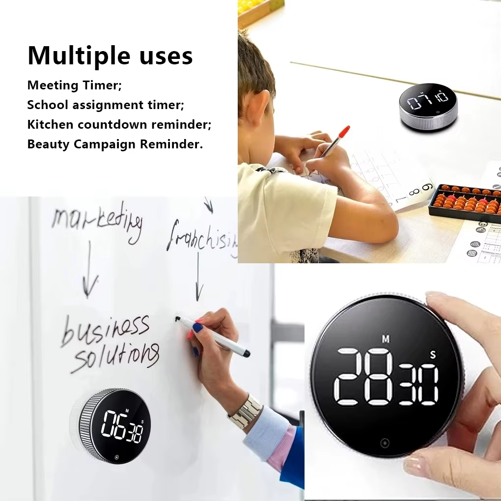 TM100 Magnetic Kitchen Timer Digital Timer Cooking Shower Study ...