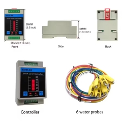 YH-W1WL-Tuya New Tuya Tank Water Level Sensor Controller Monitor KONLEN WIFI Smart Life Leakage Protection Flood Leak Alarm Detector Fish tank