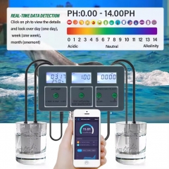 PH-W218 Tuya WiFi 8 in 1 Digital PH/TEMP/ORP/PPM/EC/SALT/S.G/CF Online Water Quality Tester PH Test Meter Laboratory Pool Water Tester