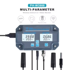 PH-3988 6 in 1 Wifi Water Quality Tester PH/EC/TDS/SALT/G.S/ Temp Meter Water Analyzer TUYA APP Online Remote Monitoring