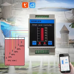 YH-W1WL-Tuya New Tuya Tank Water Level Sensor Controller Monitor KONLEN WIFI Smart Life Leakage Protection Flood Leak Alarm Detector Fish tank