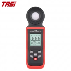 TASI TA8123 Digital Illuminance Meter LCD Display Handheld Light Measurement Tool for Lux/FC Power Source Electronic 1-Year