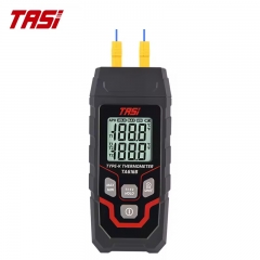 TASI TA616B Dual Channel Probe Thermometer with LCD Display USB Data Logger - Type K, Plastic, OEM & ODM Supported