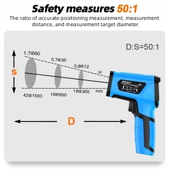 IR05 -50-1200C Pyrometer Infrared Thermometer Gun Temperature Measurement Electronic Hygrometer Digital Thermometer for Industry