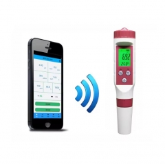 BLE-9908 Blue Tooth 4 in 1 Water Quality Tester PH TDS EC Meter for Hydroponics, Household Drinking, and Aquarium
