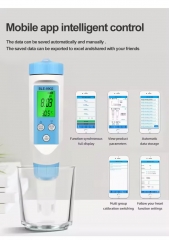 BLE-9902 Lab Smart Blue Tooth PH/EC / TEMP PH Meter BLE-9902 Water Quality Tester Pen for Aquarium
