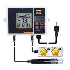 PHC-402 Digital pH Controller with Dosing Pump & Dual Relay Output Digital pH Monitor Meter Sensor with ATC Function PH Control