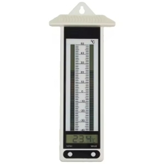 DIY18017 Outdoor Digital Garden Glass Tube Simulation Thermometer with LCD Screen