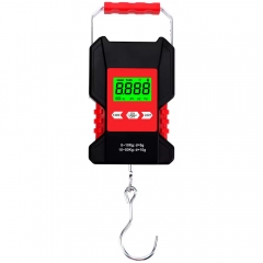 A28 50kg/0.01kg Digital Waterproof Rechargeable Hanging Scale Luggage Scale 50kg 0.01kg LCD Display Fishing Scale With Measuring Tape