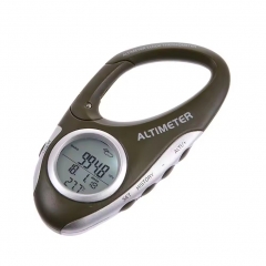 DS101 Barometer Altimeter Carabiner Shaped Thermometer Climbing Camping Outdoor Sports With Buckle and Backlight