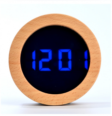  HX-2010M Mini Wooden LED Alarm Clock LED Table Clock