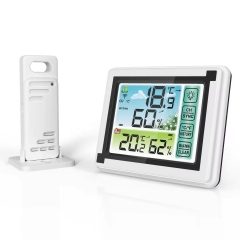 EN8822D Digital Wireless Hygrometer Indoor Outdoor Non Contact Thermometer Humidity Monitor with Temperature Gauge Meter