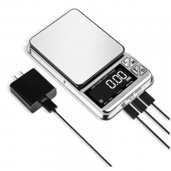 AJY-D23 Rechargeable Mini Pocket Digital Jewelry Scale 500/0.01G Electronic Gram Gold Scale With USB Power Supply 1000/0.01G
