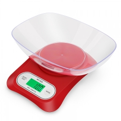 WH-B26 12kg/1g Big Bowl USB Rechargeable 12kg Food Weighing Scale Digital Kitchen Scale 12000g 5000g/0.5g