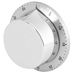 YH-MT02 Classic Stainless Steel Kitchen Timer 60 Minute Countdown Alarm Reminder Mechanical Magnetic Dial Timer Metal Construction