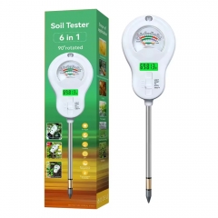 ST-09 Smart 6-in-1 Soil Moisture Meter for Gardening - Portable PH, Temperature, Sunlight, Fertility & Humidity Tester