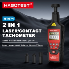 HT671 2IN1 LASER/CONTACT TACHOMETER
