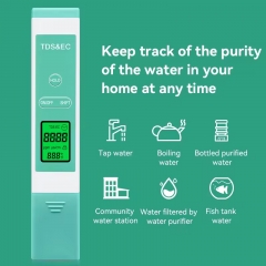 TDS-A13 3 in 1 Tds Meter with Backlight Ec Tds Senor Ec Tester Water Quality Tester for Drink Water Hardness Detector