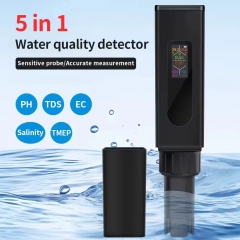 THE01858 5-in-1 Digital PH TDS EC Salinity ORP Temp Meter