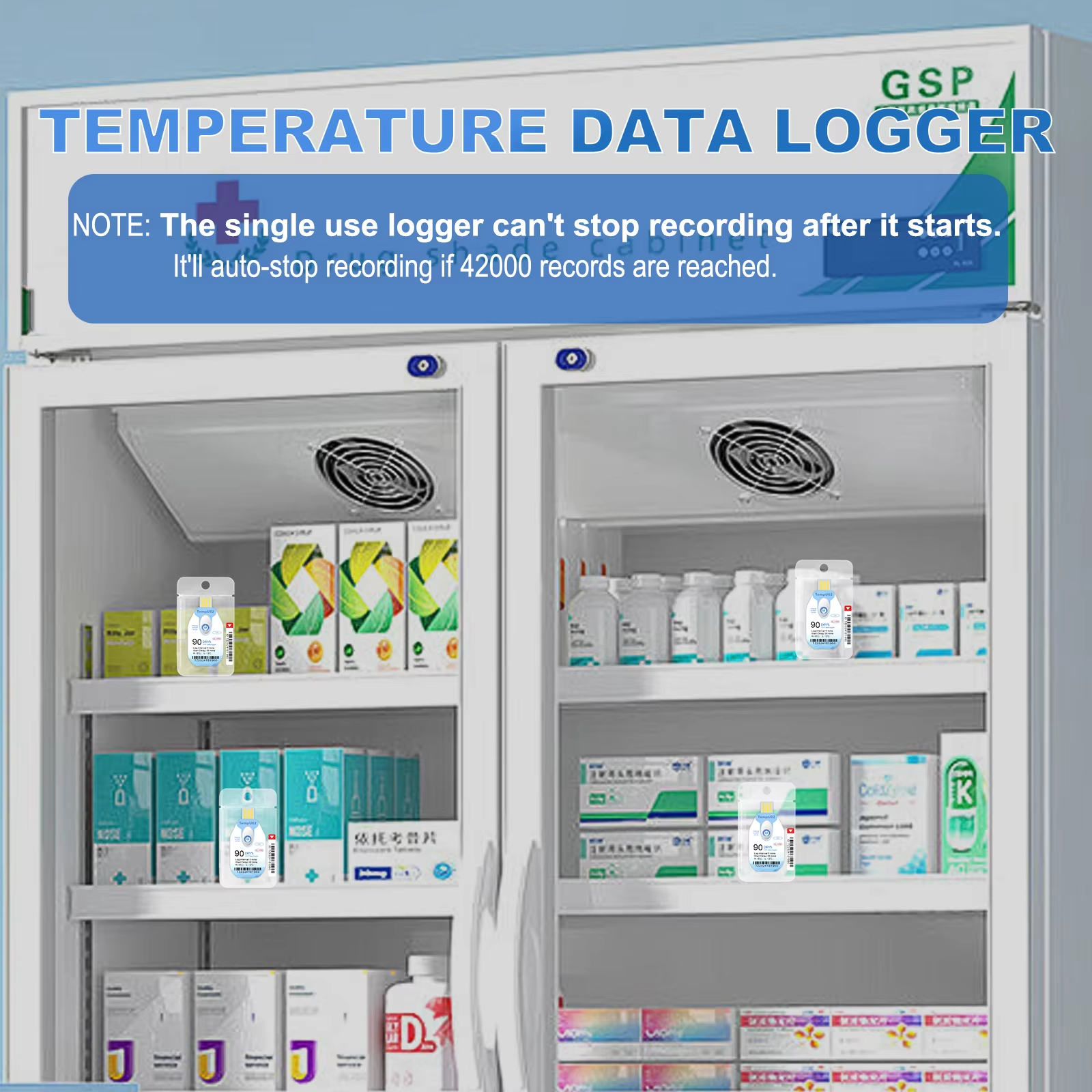 TEMPU02 Cheap USB Disposable Temperature Data Cold Chain Temperature ...