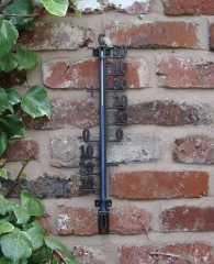YH-311520 Big Gardem Digital Wall Mounted Zinc Alloy Thermometer Metal Garden Thermometer Indoor Outdoor Thermometer