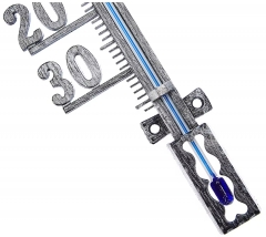 YH-311520 Big Gardem Digital Wall Mounted Zinc Alloy Thermometer Metal Garden Thermometer Indoor Outdoor Thermometer
