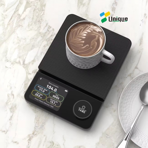 TFT-CK863BLE 5kg/0.1g OEM Coffee Scale Smart Portable Digital Kitchen Scale with for AAA Battery Stainless Steel ROHS Certified