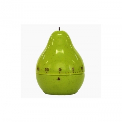 MT243 New Arrival Eco-Friendly Plastic Pear Shaped 60-Minute Countdown Mechanical Kitchen Timer for Cooking