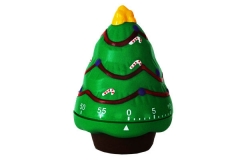 MT327 Wholesale Christmas Tree Timer 60 Minute Count Down Rotary Kitchen Timer for Cooking
