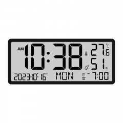 HX-801Y01 Digital Table Alarm Clock LCD Wall Clock Reloj De Pared Display Temperature Humidness Digital Desk Clock