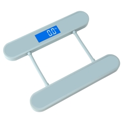 PT-1092 150KG Max Weighing Capacity Battery-Powered Tempered Glass 0.1kg Accuracy Foldable Bathroom Body Scale