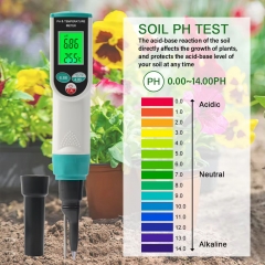 PH-2023 Display Digital Soil PH Tester Equipment With High Precision Sensitive Electrode 0.00~14.00PH ATC