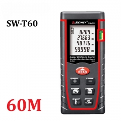 SW-T60 Factory Outlet Multi-standard 60m Portable Laser Distance Meter Range Finder Digital Laser Distance Meter