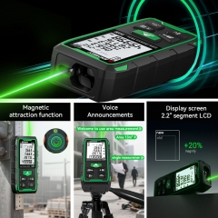 Sndway SW-GT70 70m Green Outdoor Rangefinder 50m Magnetic Force Oem Laser Distance Meter for Measuring Height