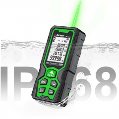 SW-WG70 70m IP68 Industrial LCD Handheld Laser Rangefinder 100m Digital Level Green Logo Customized Outdoor Distance Meter