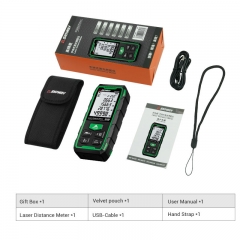 Sndway SW-GT70 70m Green Outdoor Rangefinder 50m Magnetic Force Oem Laser Distance Meter for Measuring Height