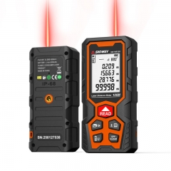 Sndway SW-WR100 100m Laser Distance Measure Handheld Tools with Rangefinder Ip68 Waterproof M/ft/in Sw--wr LCD Rechargeable Distance Meter