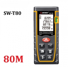 SW-T80 Factory Outlet Multi-standard 80m Portable Laser Distance Meter Range Finder Digital Laser Distance Meter