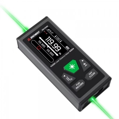 SNDWAY SW-DG100 200m Dual Laser Distance Meter Green Laser Industrial Measuring Tool for Distance Measurement