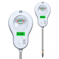 THE01903 Wholesale 6 in 1 Digital Soil Tester Backlight PH Moisture Temp Sunlight Humidity Fertility Soil Meter