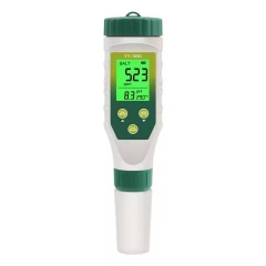 YY-1090 Hydroponic Multi-function 5 in 1 Salinity / Tds /ec / Temp / Ph Meter Water Testing Kit for Koi Pond