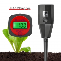 THE01894-N 3-in-1 Soil Nutrient Meter ~ Portable NPK Ana-lyzer USB-C Rechargeable Battery Digital Display 0-50C Temperature