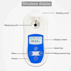 PAL-103(0.5) 0~32% Brix Digital Fruit Sugar content Meter High-precision Sugar Content Detector Sweetness Meter Honey Refractometer Model PAL-108 Accuracy 0.1